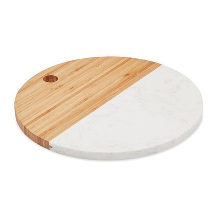 Bamboo Marble Round Serving Board 25cm Pack of 25 - hospitality