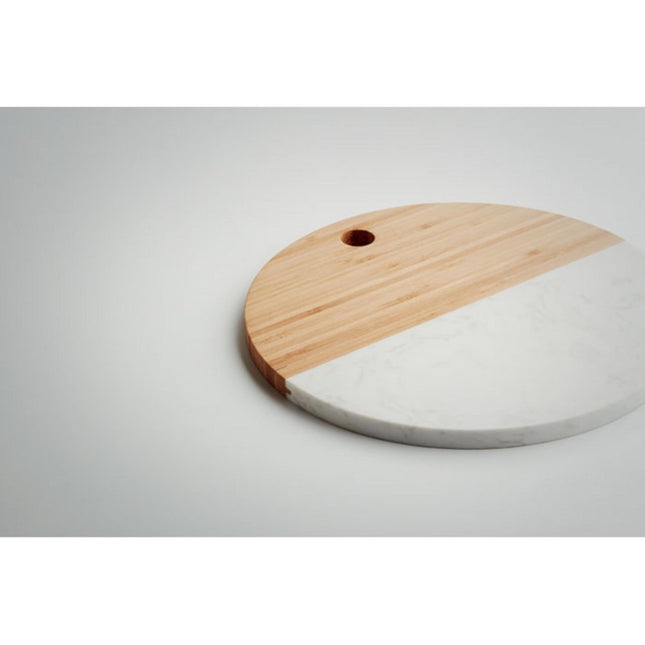 Bamboo Marble Round Serving Board 25cm Pack of 25 - hospitality