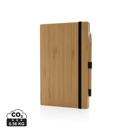 Bamboo notebook and infinity pencil set - hospitality