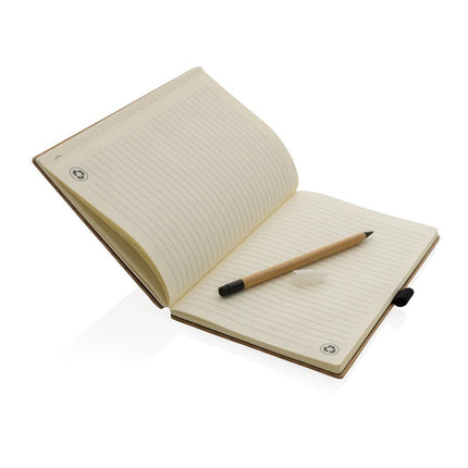 Bamboo notebook and infinity pencil set - hospitality