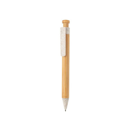 Bamboo pen with wheat straw clip pack of 500 - hospitality
