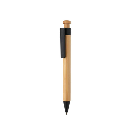 Bamboo pen with wheatstraw clip - hospitality