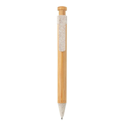 Bamboo pen with wheatstraw clip pack of 500 - hospitality