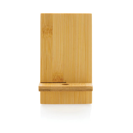 Bamboo phone stand in kraft box - hospitality