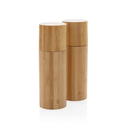 Bamboo salt and pepper mill set - hospitality