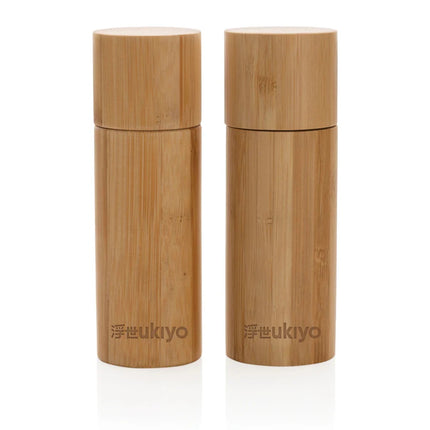 Bamboo salt and pepper mill set - hospitality