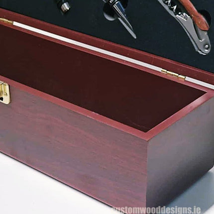 Bamboo Wine Box & Opener set - Rosewood - hospitality