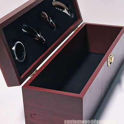 Bamboo Wine Box & Opener set - Rosewood - hospitality
