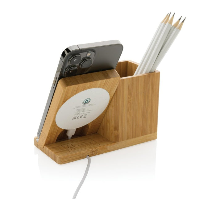 Bamboo wireless 10W charger pack of 25 - hospitality