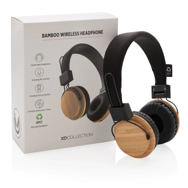 Bamboo wireless headphone - hospitality