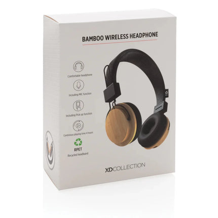 Bamboo wireless headphone - hospitality