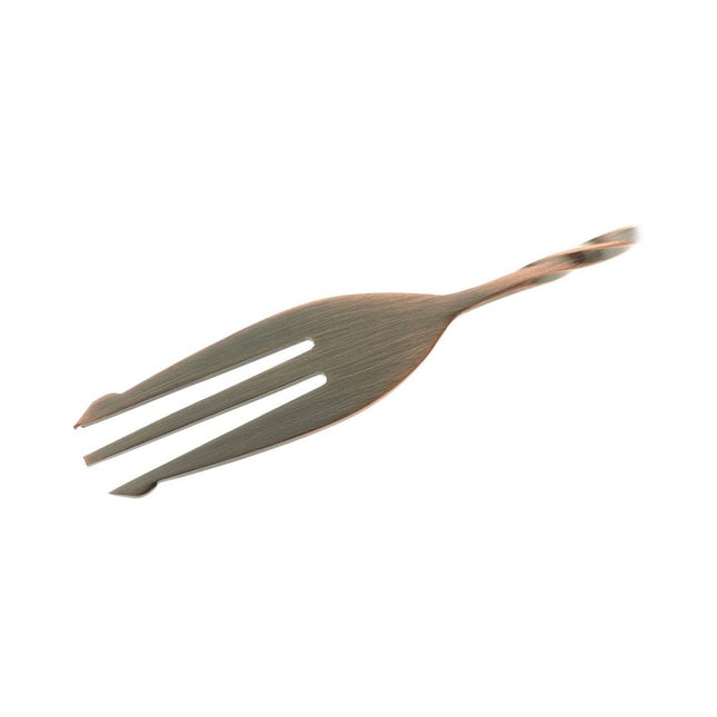 Bar Spoon with Fork End, Antique Copper, 315mm - hospitality