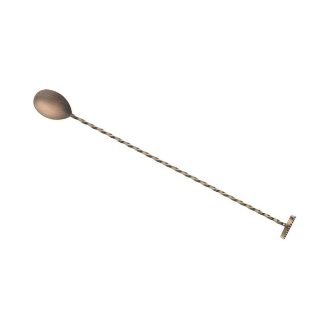 Bar spoon with muddler, 300mm, antique copper, Barfly - hospitality