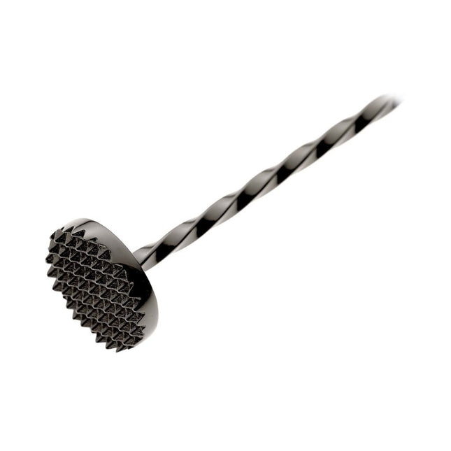 Bar spoon with muddler, 300mm, black, Barfly - hospitality