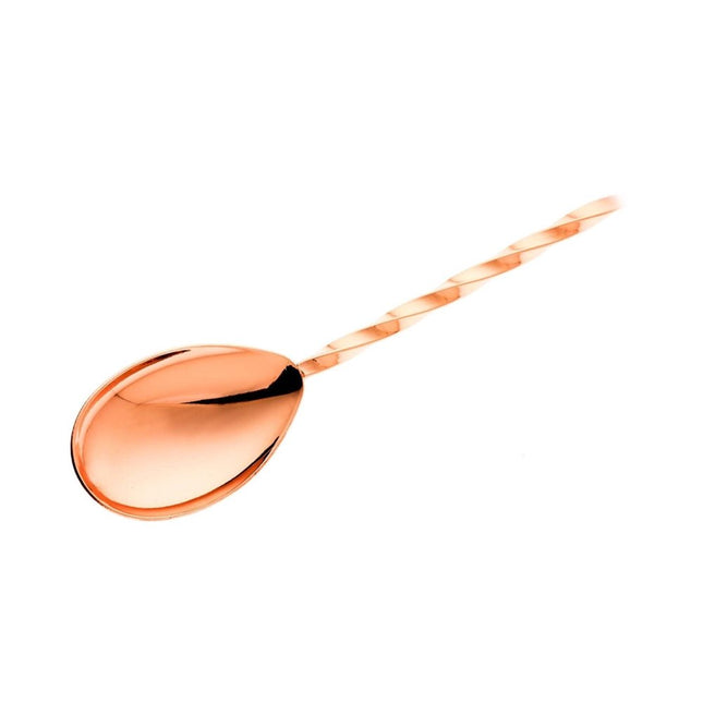 Bar spoon with muddler, 300mm, copper plated, Barfly - hospitality