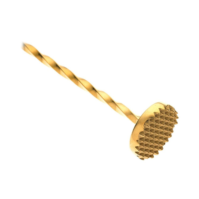 Bar spoon with muddler, 300mm, gold plated, Barfly - hospitality