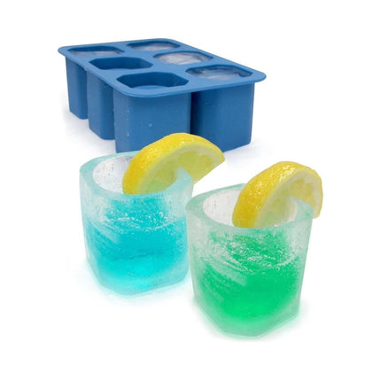 Bar Up Silicone Ice Shot Glass Maker - Six Cavities For Perfect Cocktail Shots Every Time - hospitality