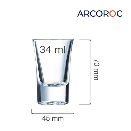Barcraft Hot Shot Glass 34ml - Ideal Tasting Glass For Liqueurs Vodka And Tequila - hospitality
