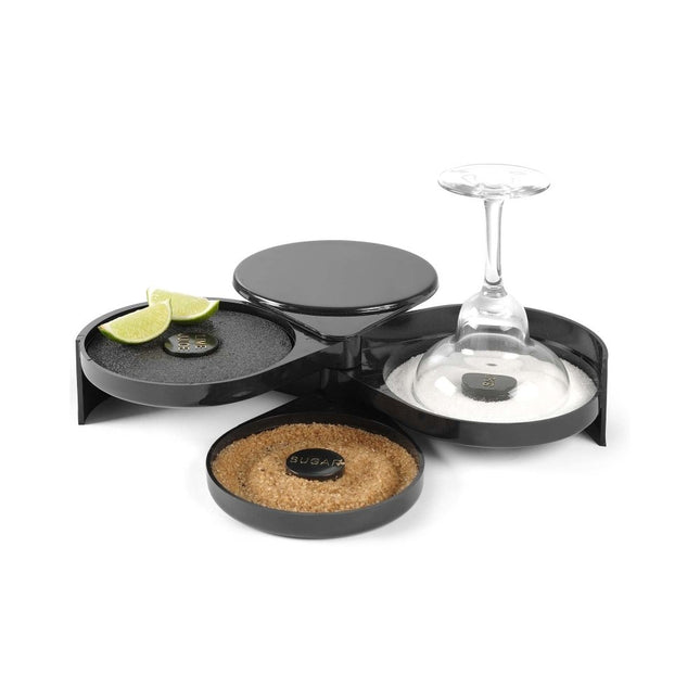 BarCraft Sugar And Salt Glass Rimmer - Keeps Flavorful Rims Ready For Colorful Glass Edges - hospitality