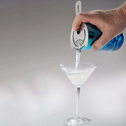 Barfly Mixing Glass 500 Ml Blue - Stainless Steel Interior With Integrated Pouring Spout And Weighted Base - hospitality