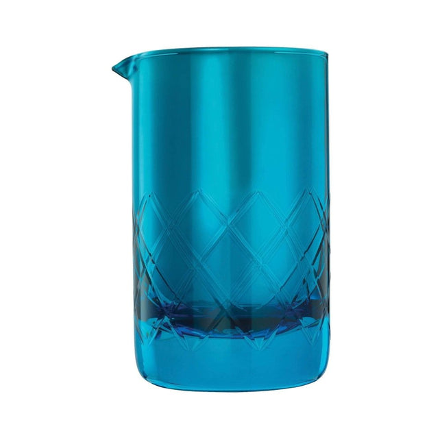 Barfly Mixing Glass 500 Ml Blue - Stainless Steel Interior With Integrated Pouring Spout And Weighted Base - hospitality