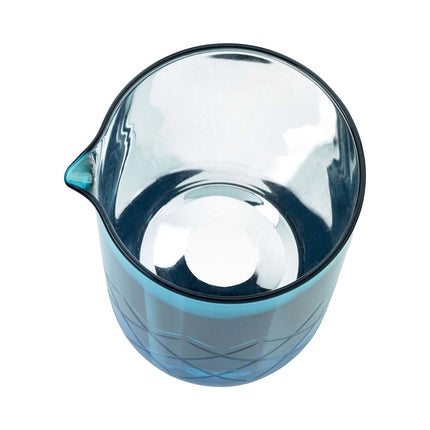 Barfly Mixing Glass 500 Ml Blue - Stainless Steel Interior With Integrated Pouring Spout And Weighted Base - hospitality