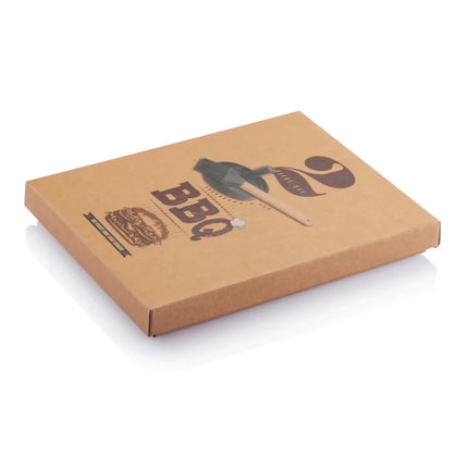BBQ set with hamburger press and brush - hospitality
