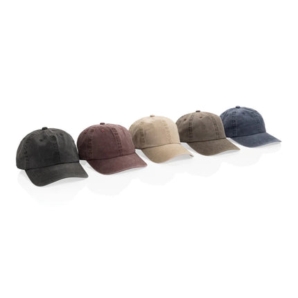 BEAU AWARE™ Washed 6 panel 270gsm cotton twill cap - hospitality