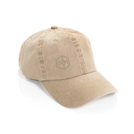 BEAU AWARE™ Washed 6 panel 270gsm cotton twill cap - hospitality