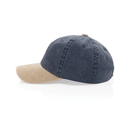 BEAU AWARE™ Washed 6 panel 270gsm cotton twill two tone cap - hospitality
