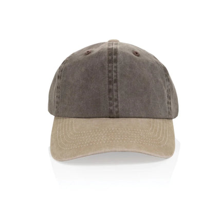 BEAU AWARE™ Washed 6 panel 270gsm cotton twill two tone cap - hospitality