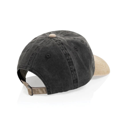 BEAU AWARE™ Washed 6 panel 270gsm cotton twill two tone cap - hospitality