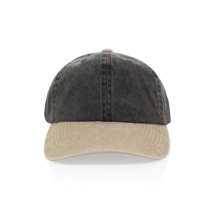 BEAU AWARE™ Washed 6 panel 270gsm cotton twill two tone cap - hospitality