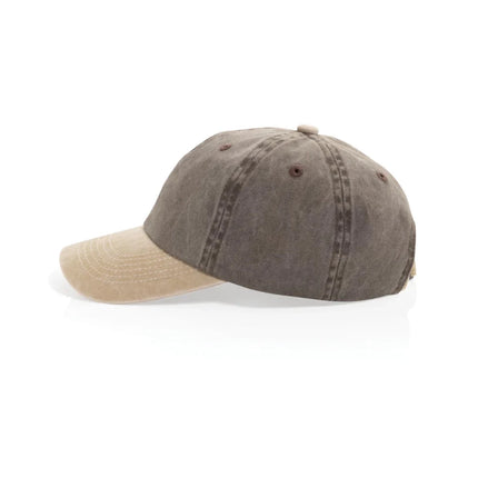 BEAU AWARE™ Washed 6 panel 270gsm cotton twill two tone cap - hospitality