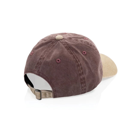 BEAU AWARE™ Washed 6 panel 270gsm cotton twill two tone cap - hospitality