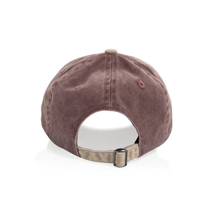 BEAU AWARE™ Washed 6 panel 270gsm cotton twill two tone cap - hospitality