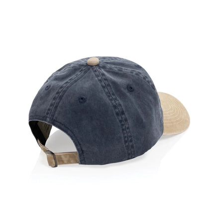 BEAU AWARE™ Washed 6 panel 270gsm cotton twill two tone cap - hospitality