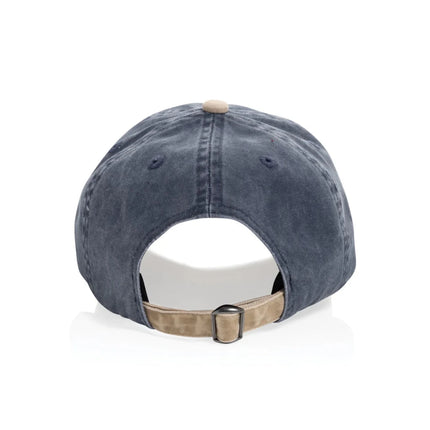 BEAU AWARE™ Washed 6 panel 270gsm cotton twill two tone cap - hospitality