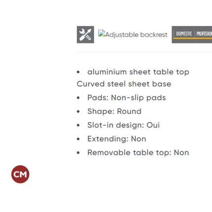 Bebop Offset Table - hospitality
