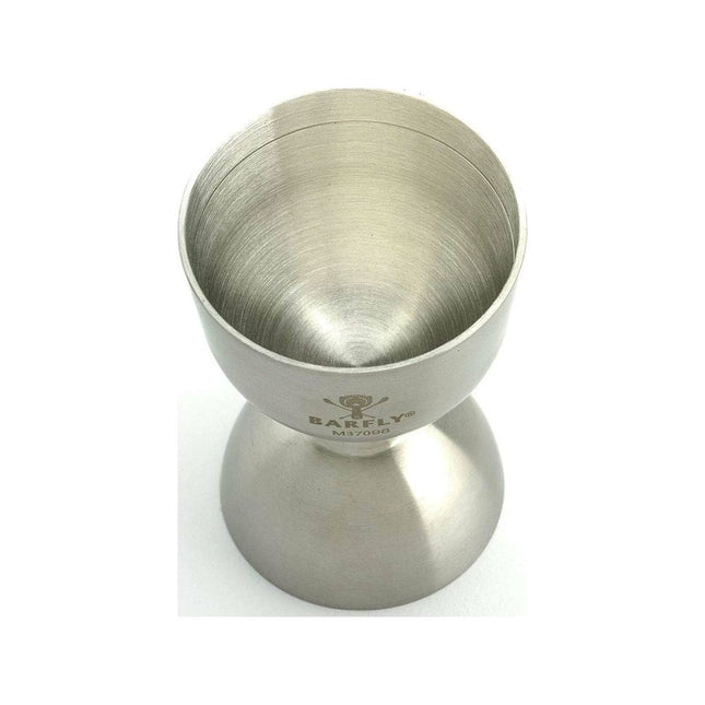 Bell jigger with straight rim, stainless steel, 25/50ml - hospitality