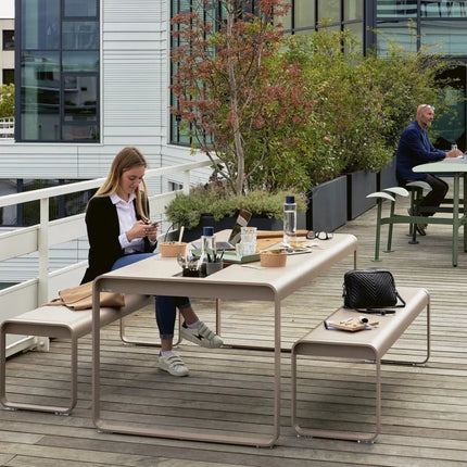 Bellevie 196 x 90 cm Outdoor Dining Table Eight Seater - with storage - hospitality