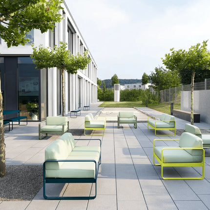  featuring cushioned seating and a modern metal frame.Outdoor Sofa24575178949239