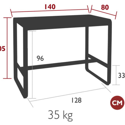 Bellevie High Table 140x80 cm - hospitality