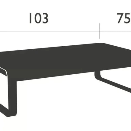 Bellevie Low Table 103x75 cm - hospitality