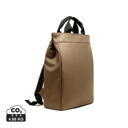 Bermon RCS Collection Recycled PU Backpack With Padded Laptop Compartment And Luxe Craftsmanship - hospitality