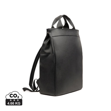 Bermon RCS Collection Recycled PU Backpack With Padded Laptop Compartment And Luxe Craftsmanship - hospitality