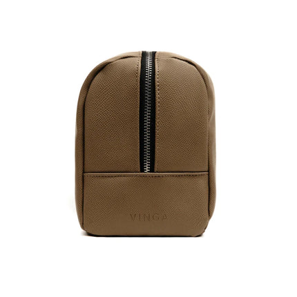 Bermon RCS Recycled PU Toiletry Bag From The Heritage Collection With Hand Finished Zipper - hospitality