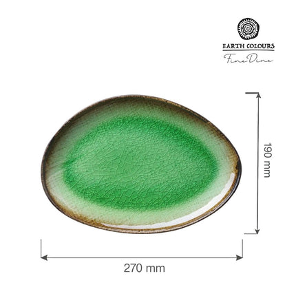 Beryl organic shaped plate, 270x190mm - hospitality