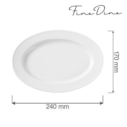 Bianco oval dish, 240x170mm - hospitality