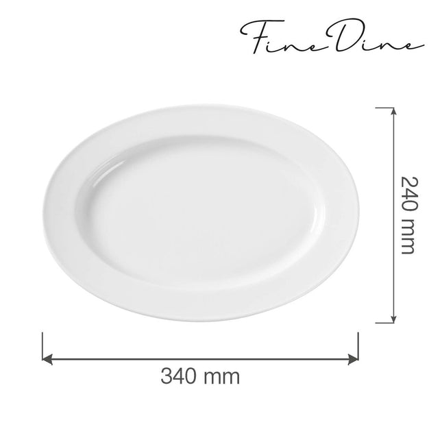 Bianco oval dish, 340x240mm - hospitality